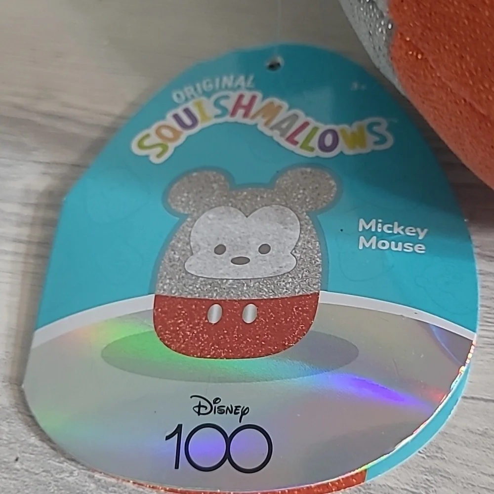 Squishmallow Disney 100th Anniversary Mickey Mouse 5" New with tags - Picture 2 of 8